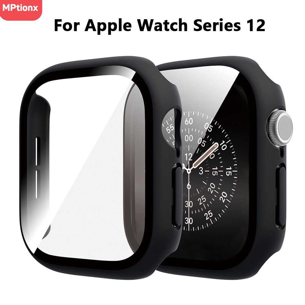 Apple Smartwatch Accessories - Kaca Tempered+Penutup Untuk Casing Apple Watch