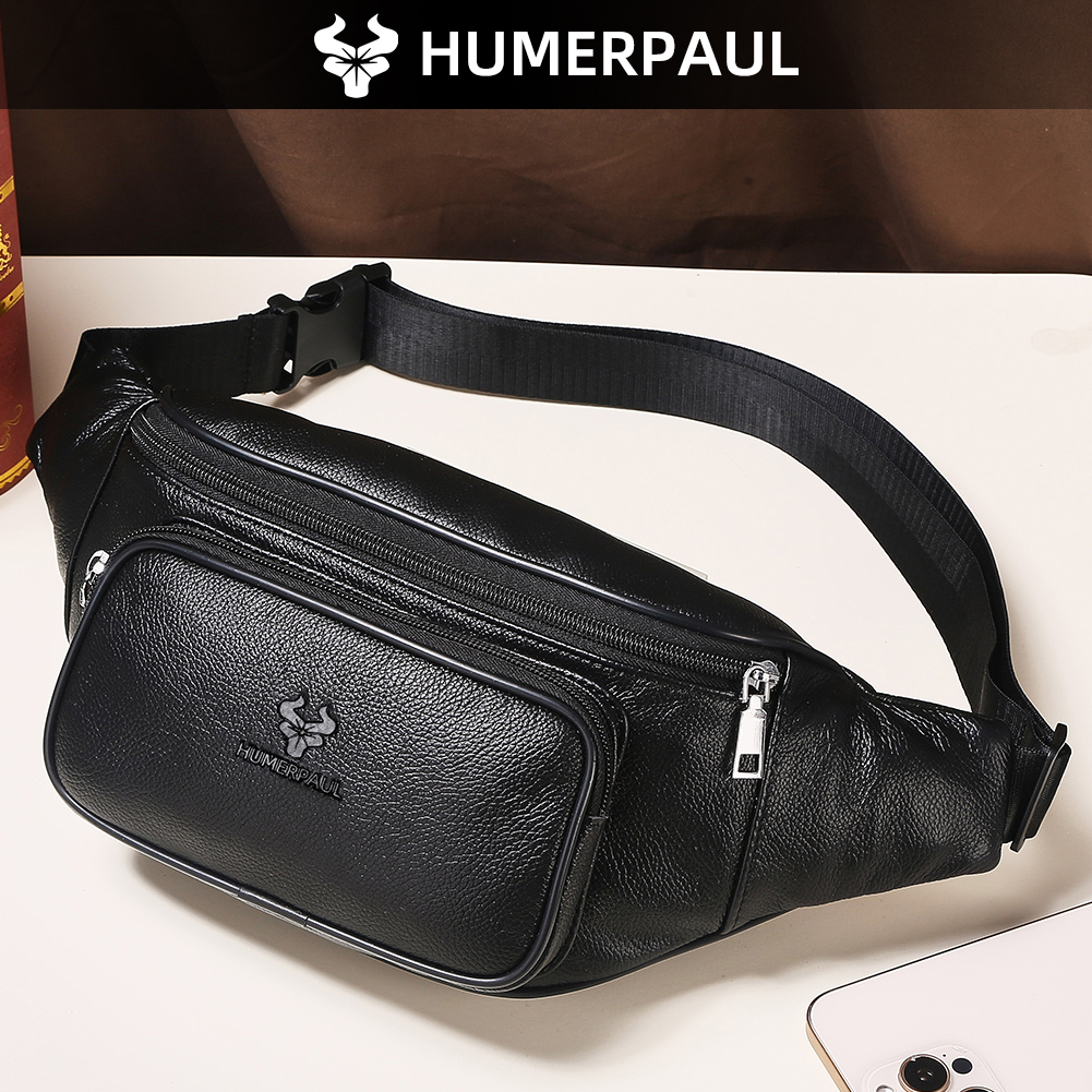 Leather Classic Strap - Tas Pinggang Kulit Sapi HUMERPAUL untuk