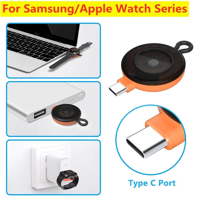 Pengisi Daya Nirkabel Mini Tip - Apple Smartwatch Accessories ulasan dan harga