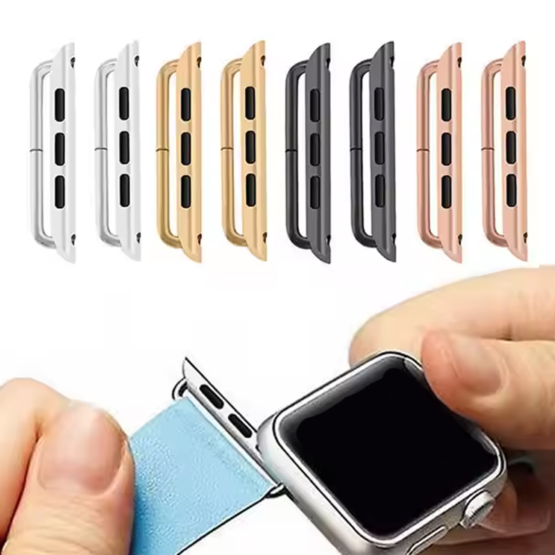2 Buah Adaptor Konektor Baja T - Apple Smartwatch Accessories ulasan dan harga