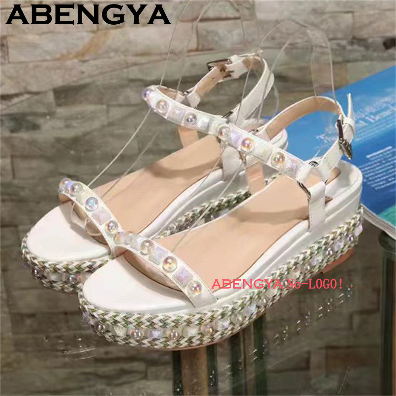 Sandal Hak Wedge Platform Sol  - Leather Classic Strap ulasan dan harga