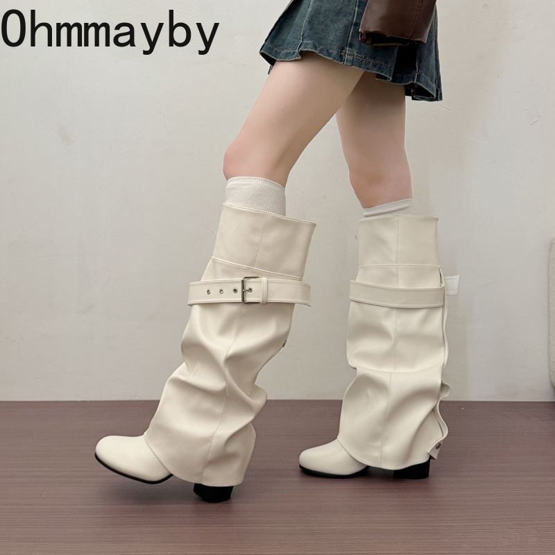 Sepatu Bot Wanita Setinggi Lut - Leather Classic Strap ulasan dan harga