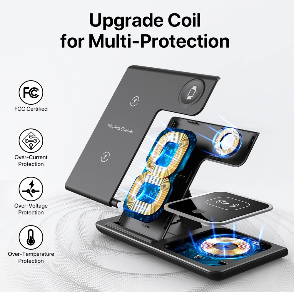 15W 3 in 1 LED Pengisi Daya Ni - Smartwatch Ac ulasan dan harga